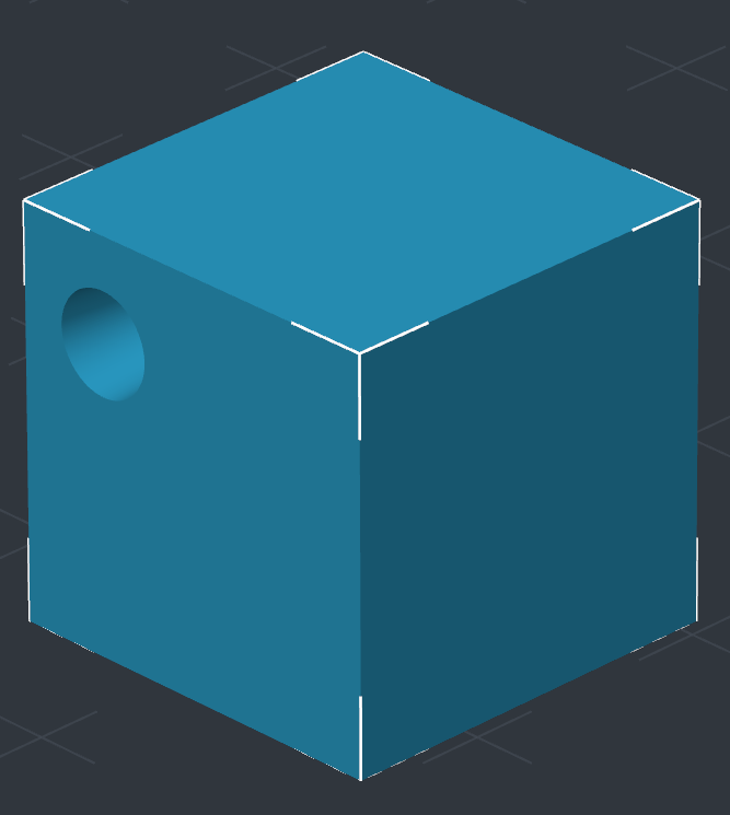 Final result with boolean subtraction