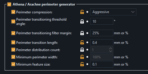 Athena perimeter settings