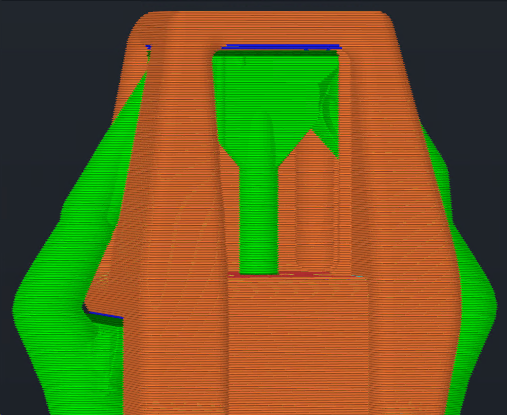 Baobab support with Plant trunks on object enabled, trunk landing on the shelf inside the pocket
