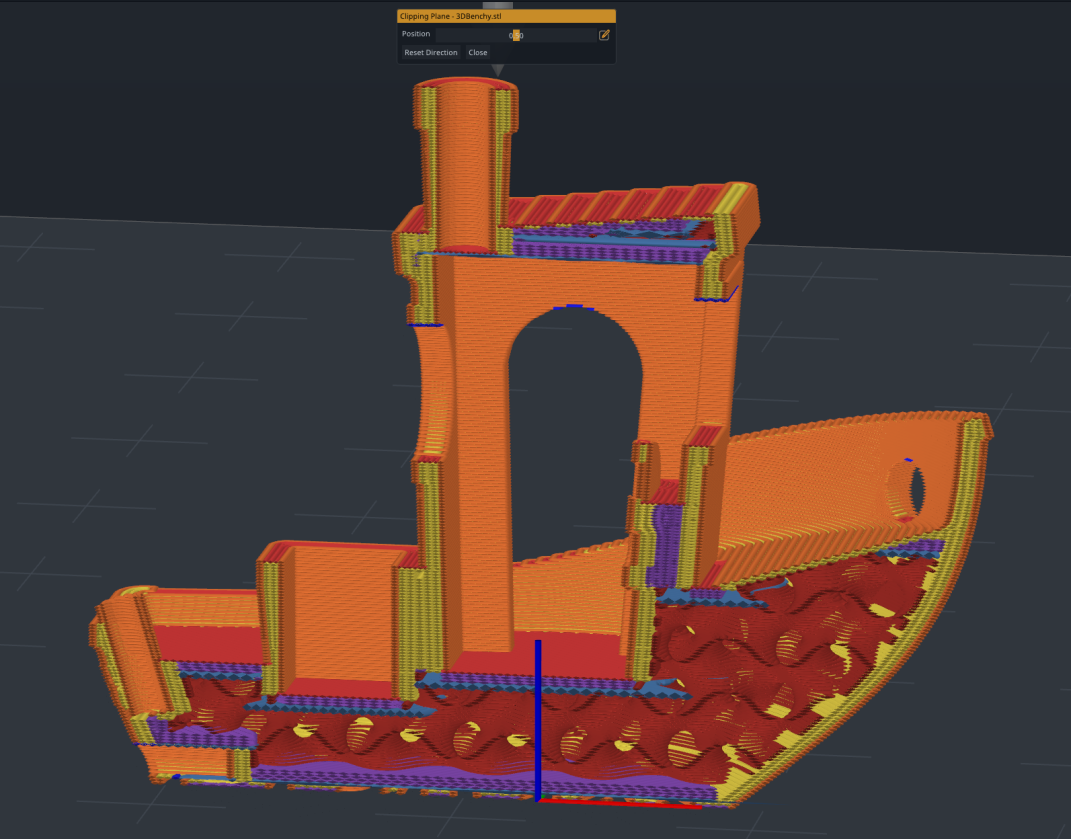 Clipping plane cross-sectional view