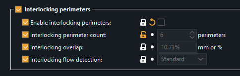 Interlocking perimeter options