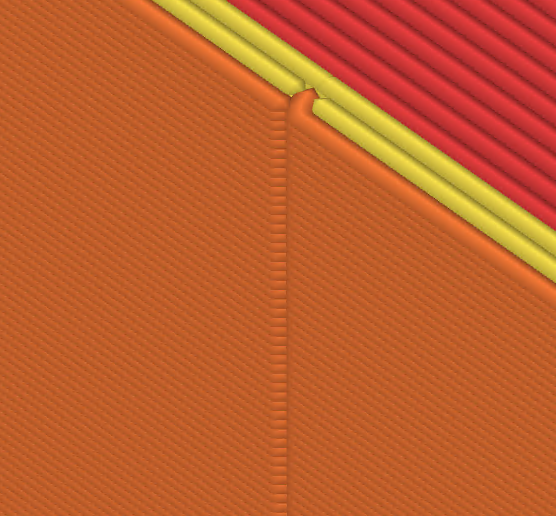 Nip seam concealment